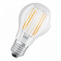 светодиодная лампа PARATHOM CL A 8W (замена 75Вт),филаментная, теплый белый свет(827), прозрачная, цоколь | код. 4052899961708 | OSRAM